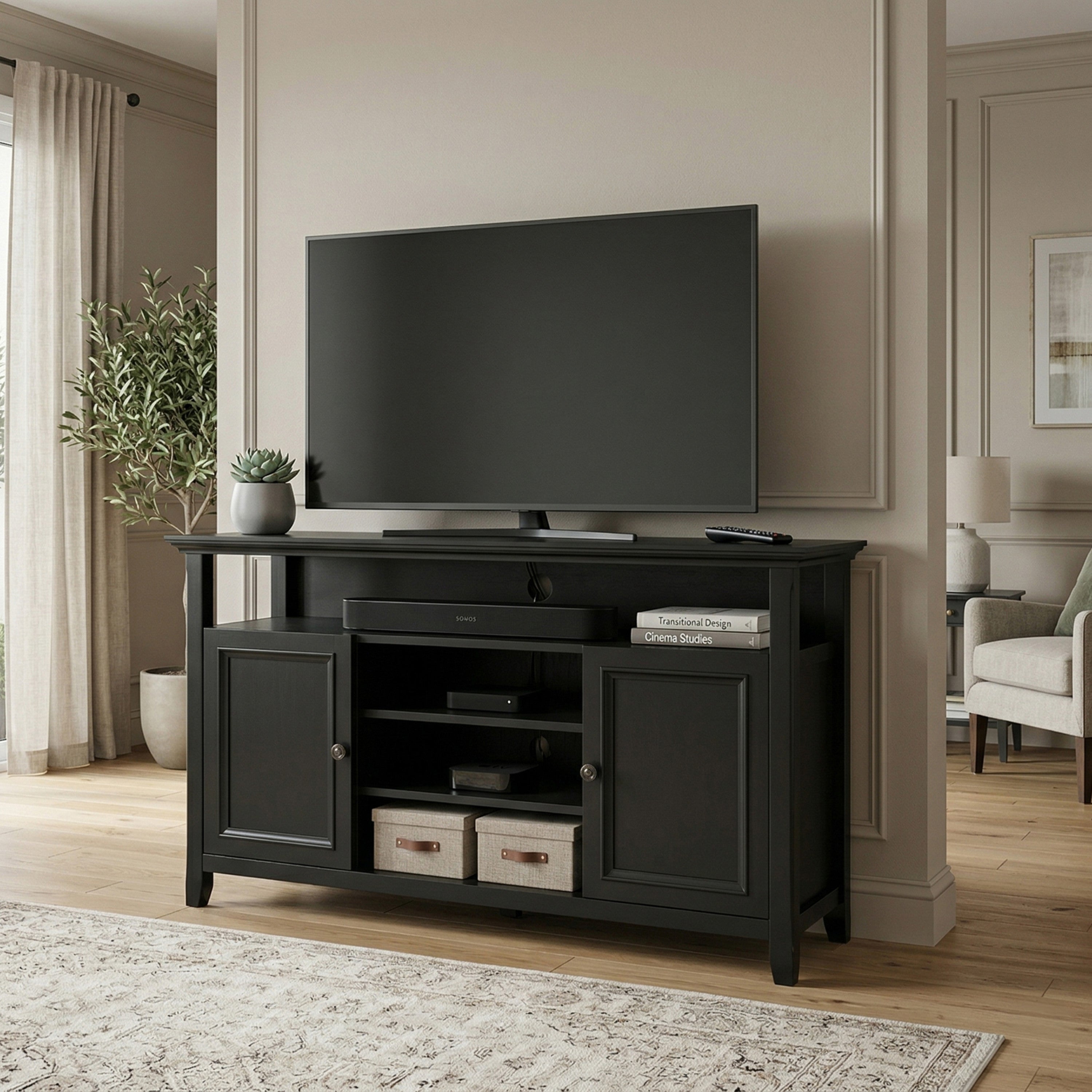 55 Inch TV Stand | Amherst Media Console – Simpli Home
