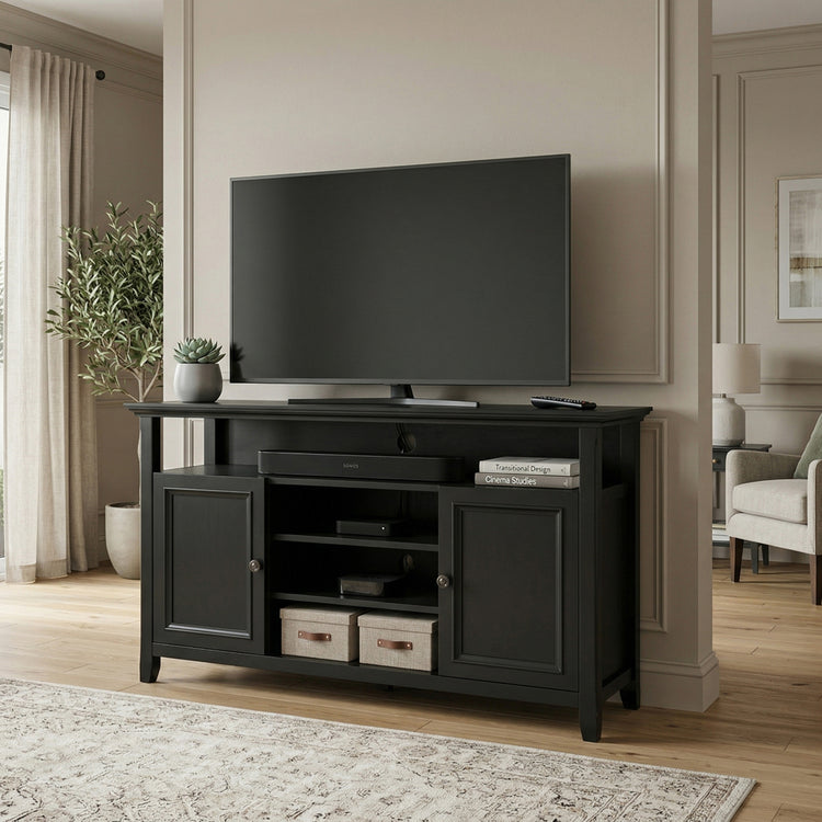 Black | Amherst 54 inch TV Media Stand