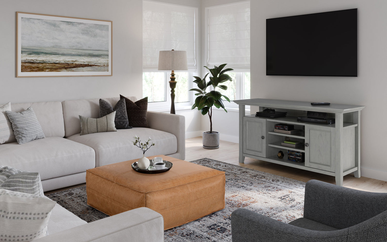 Fog Grey | Amherst TV Media Stand