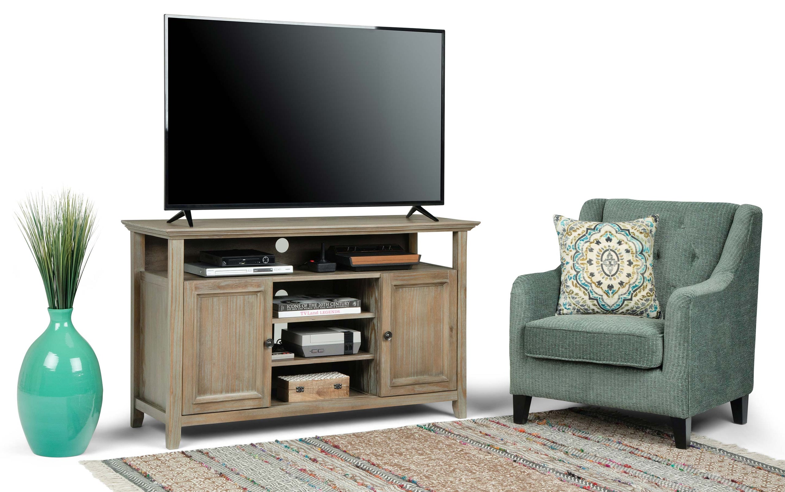 Distressed Grey | Amherst TV Media Stand