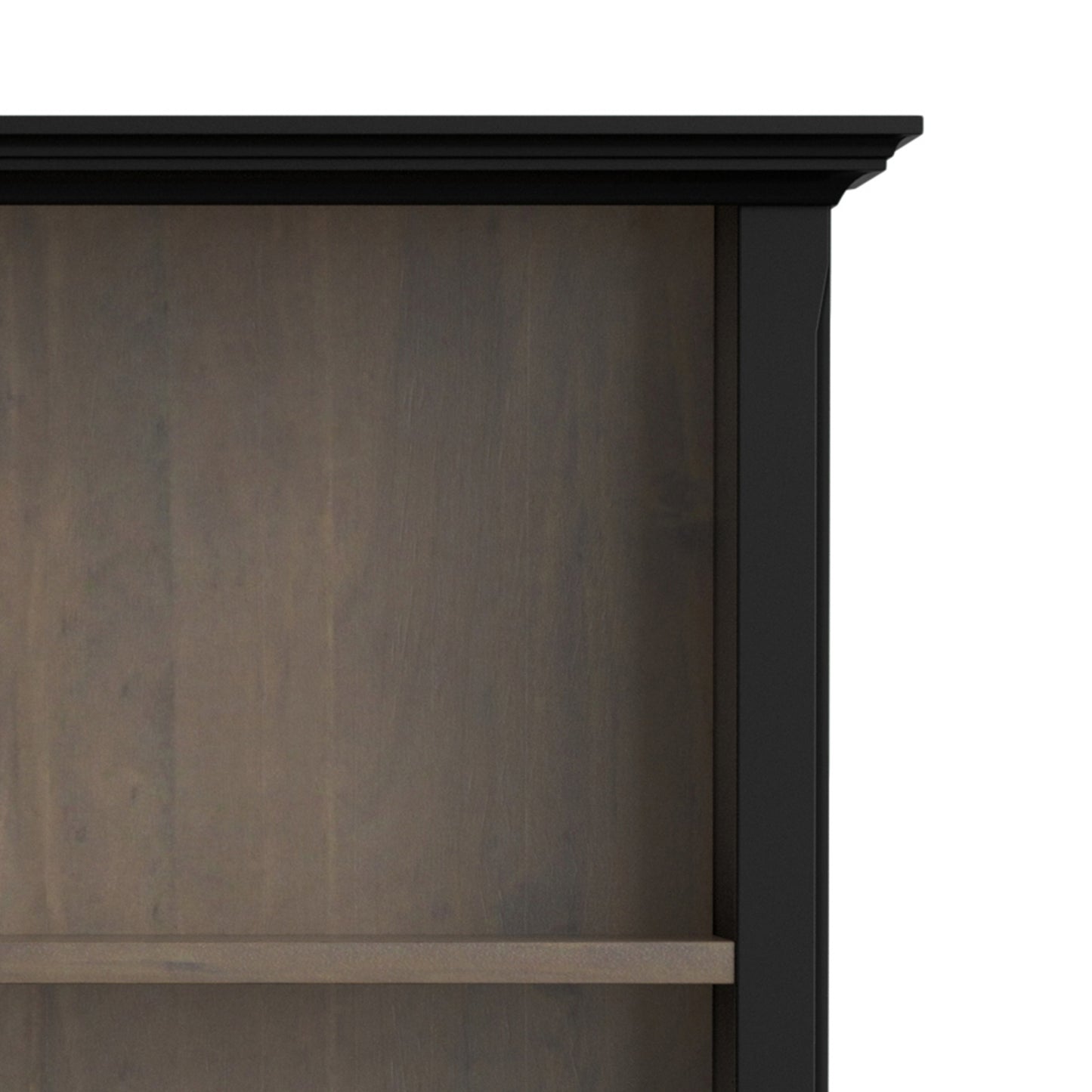 Black/Smoky Brown | Amherst 30 inch 5 Shelf Bookcase