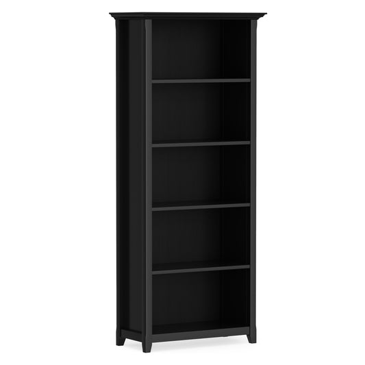 Black | Amherst 30 inch 5 Shelf Bookcase