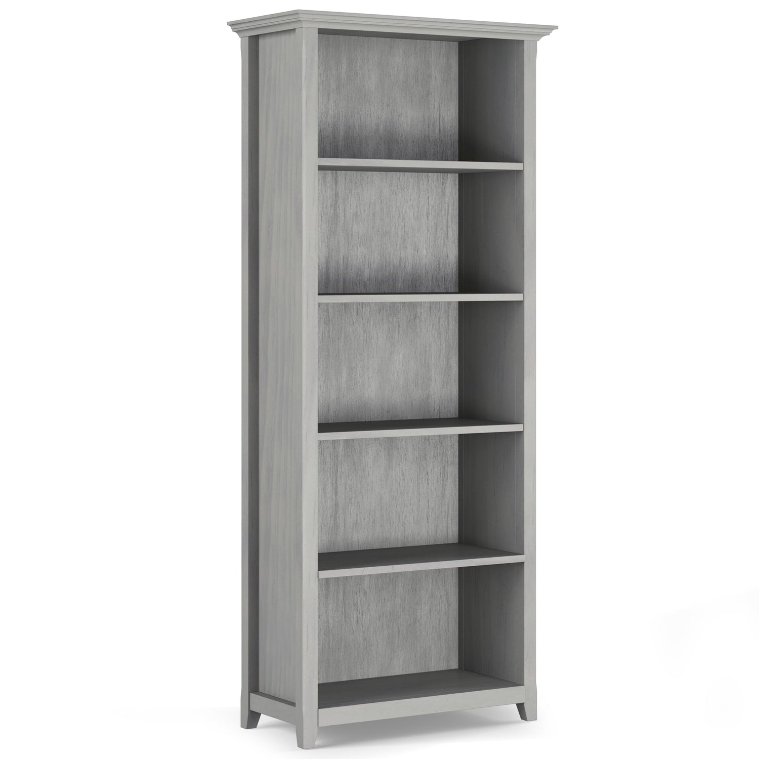 Fog Grey | Amherst 5 Shelf Bookcase