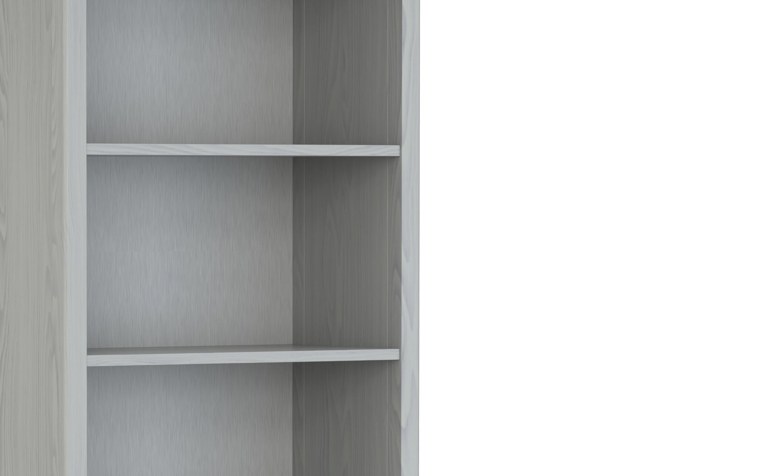 Fog Grey | Amherst 5 Shelf Bookcase