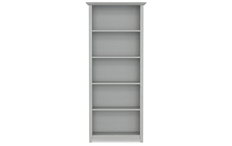 Fog Grey | Amherst 5 Shelf Bookcase