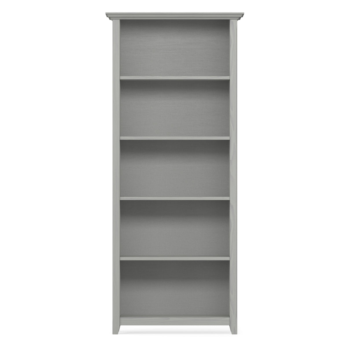 Fog Grey | Amherst 30 inch 5 Shelf Bookcase