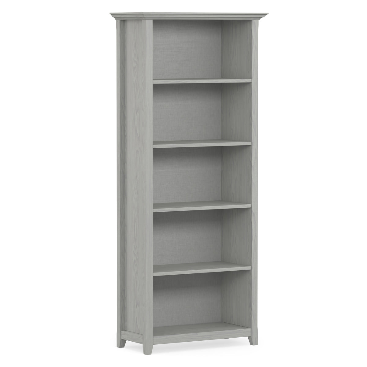 Fog Grey | Amherst 30 inch 5 Shelf Bookcase