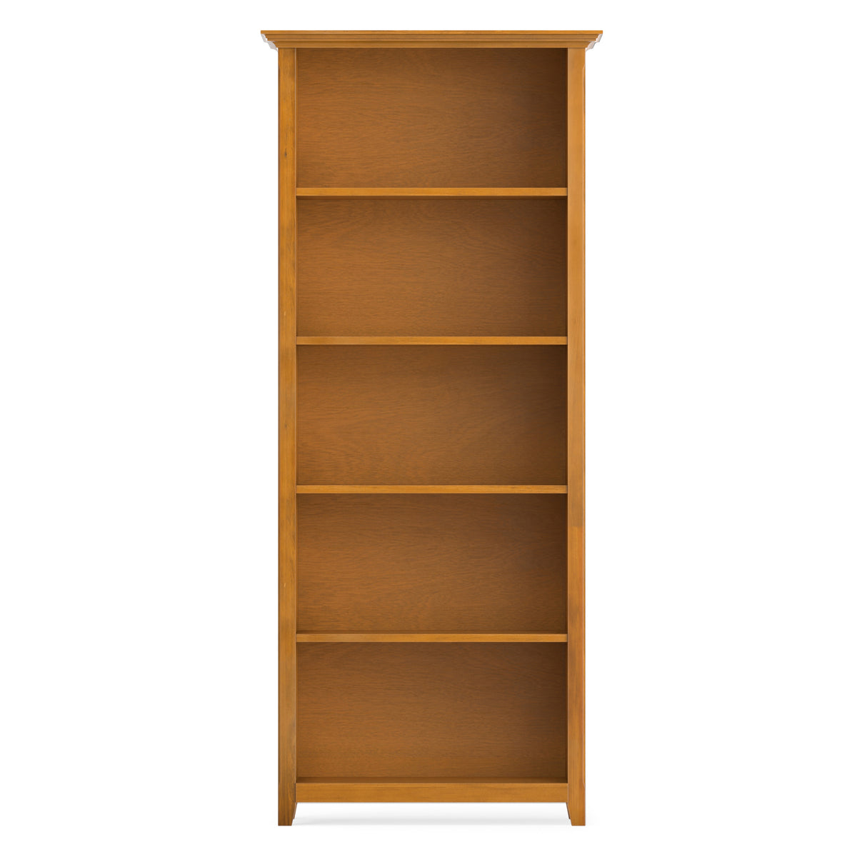 Light Golden Brown | Amherst 30 inch 5 Shelf Bookcase