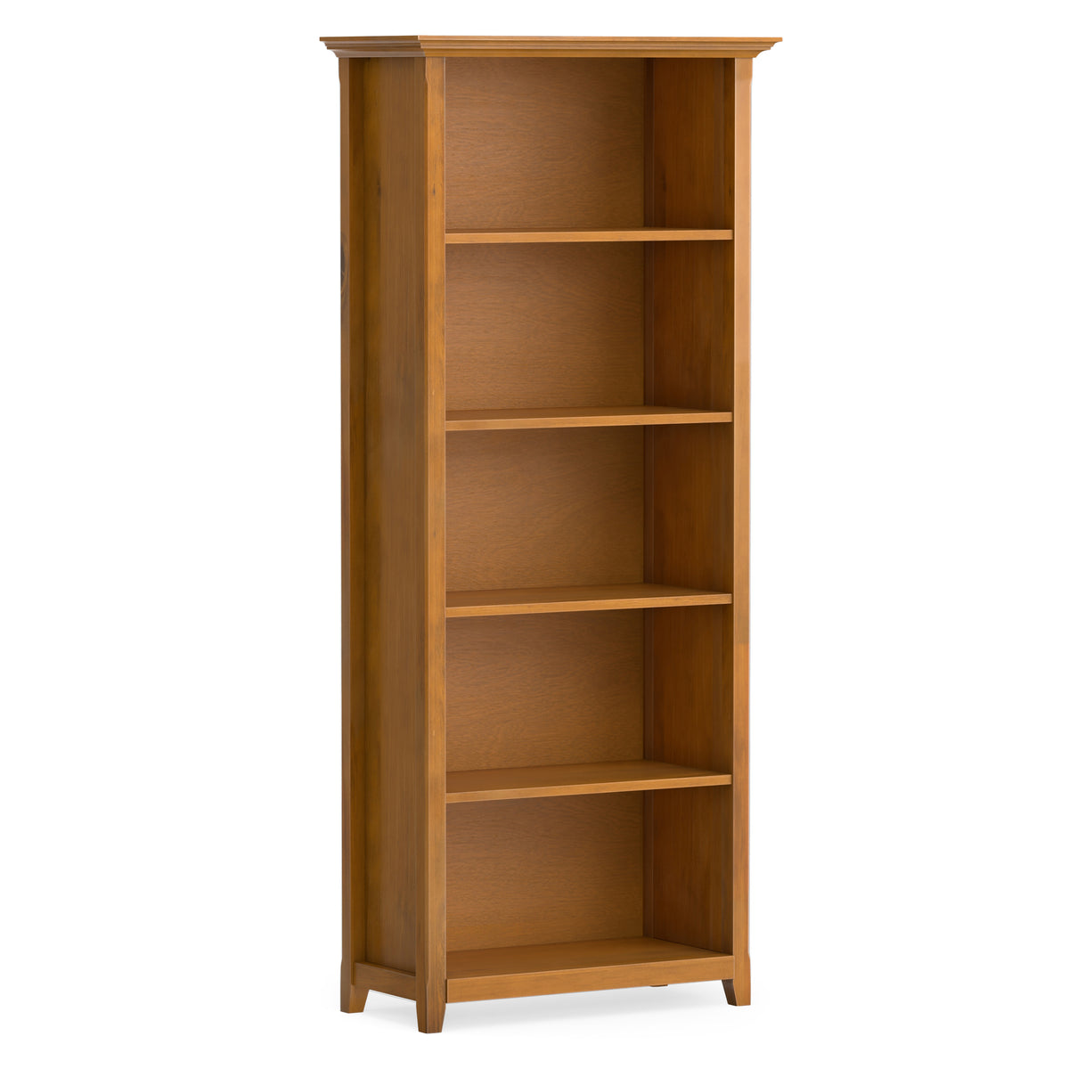 Light Golden Brown | Amherst 30 inch 5 Shelf Bookcase
