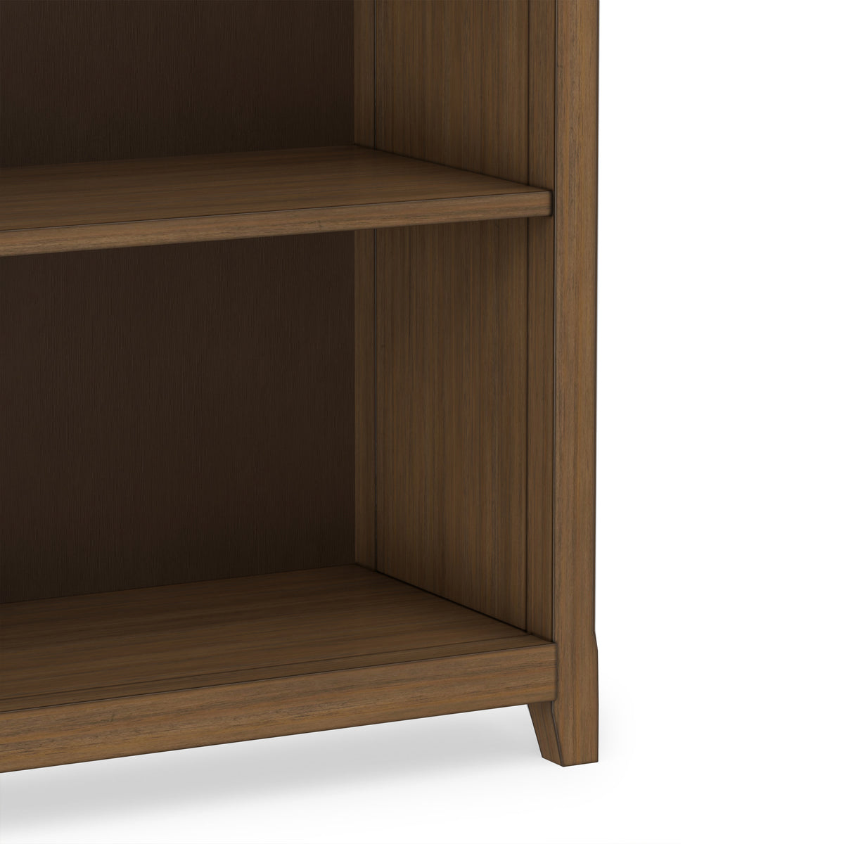 Rustic Natural Aged Brown | Amherst 30 inch 5 Shelf Bookcase