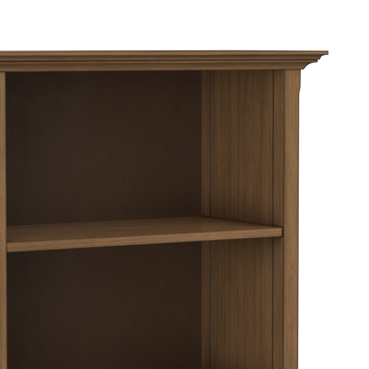 Rustic Natural Aged Brown | Amherst 30 inch 5 Shelf Bookcase