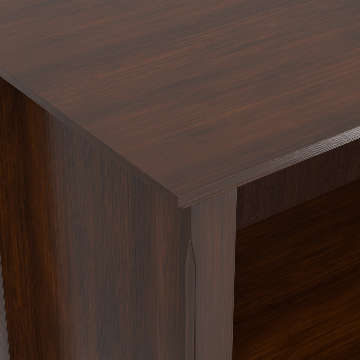 Russet Brown | Amherst 30 inch 5 Shelf Bookcase