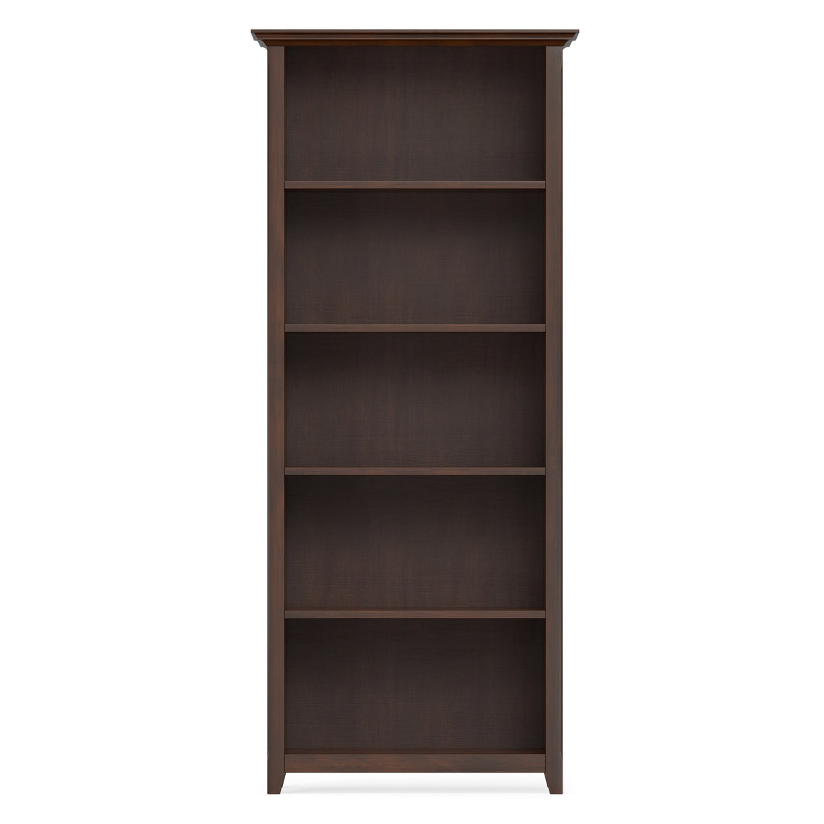 Russet Brown | Amherst 30 inch 5 Shelf Bookcase
