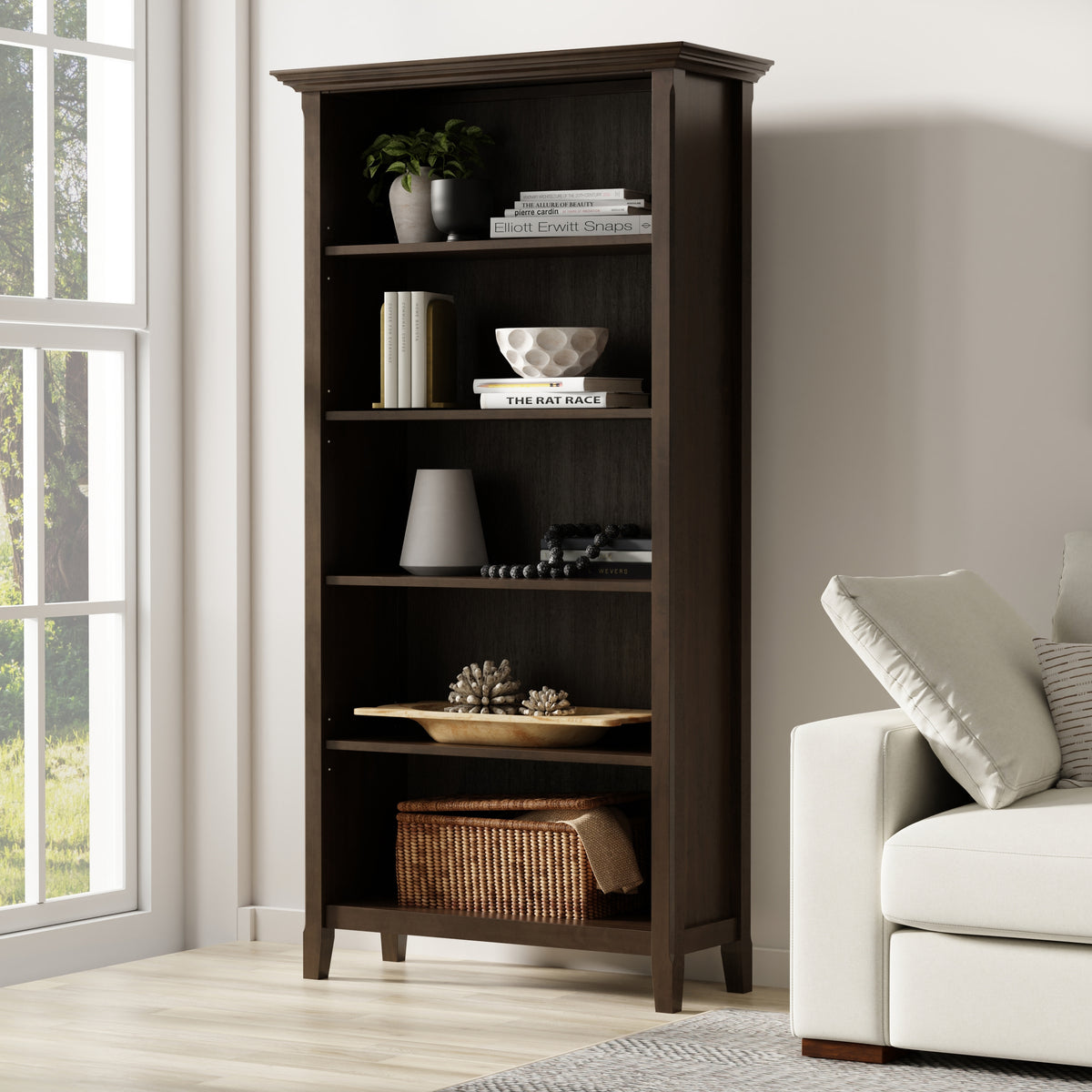 Amherst 36 inch 5 Shelf Bookcase