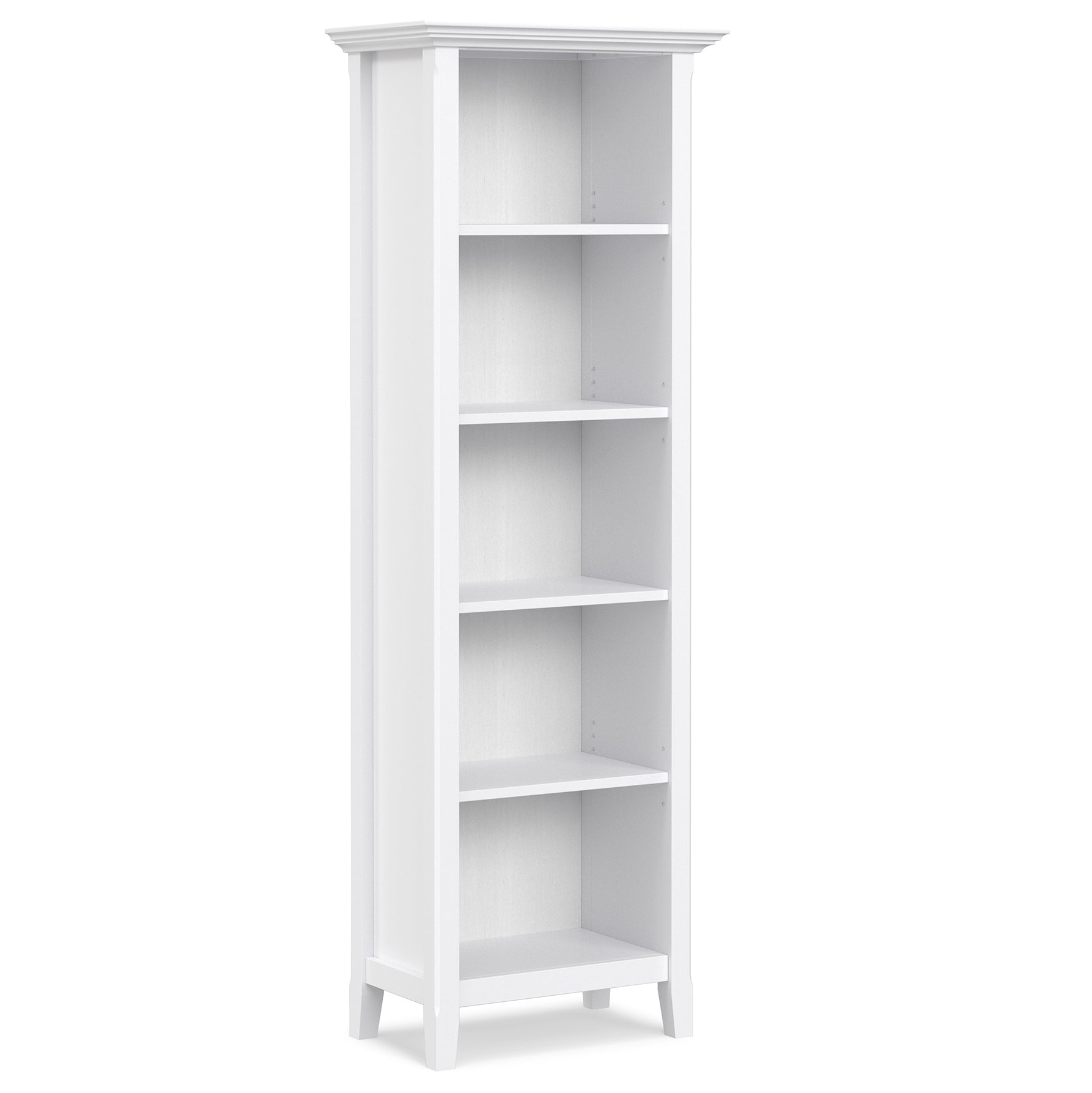 White | Amherst 24 inch 5 Shelf Bookcase