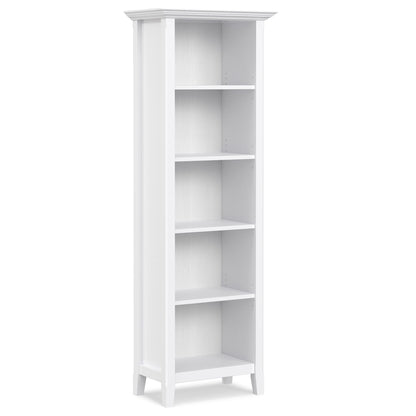 White | Amherst 24 inch 5 Shelf Bookcase