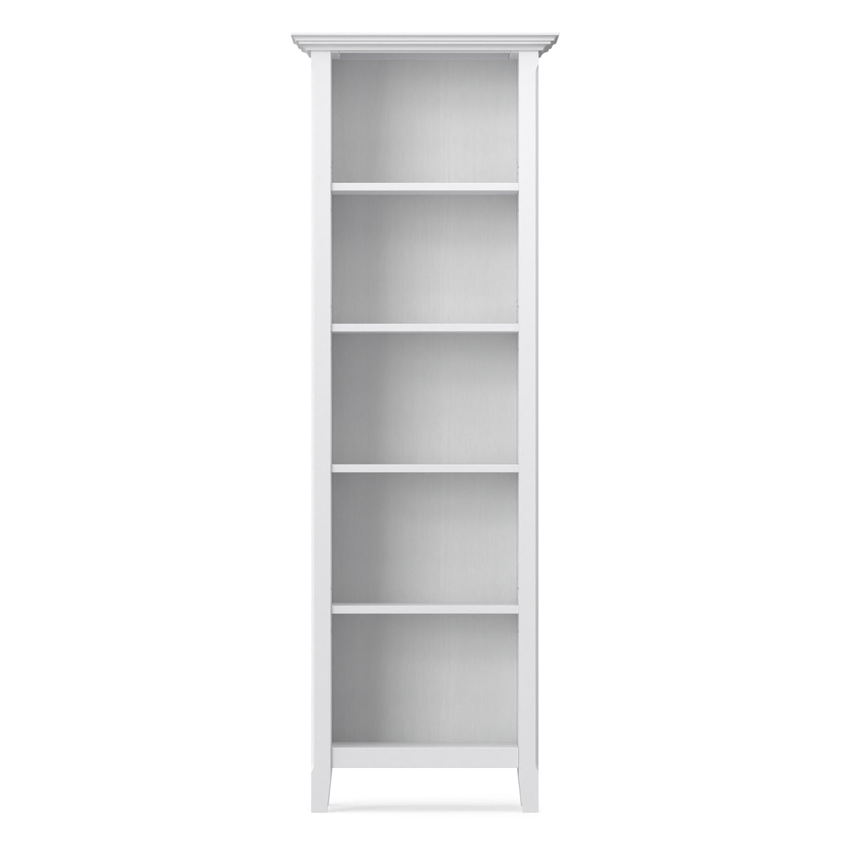 White | Amherst 24 inch 5 Shelf Bookcase