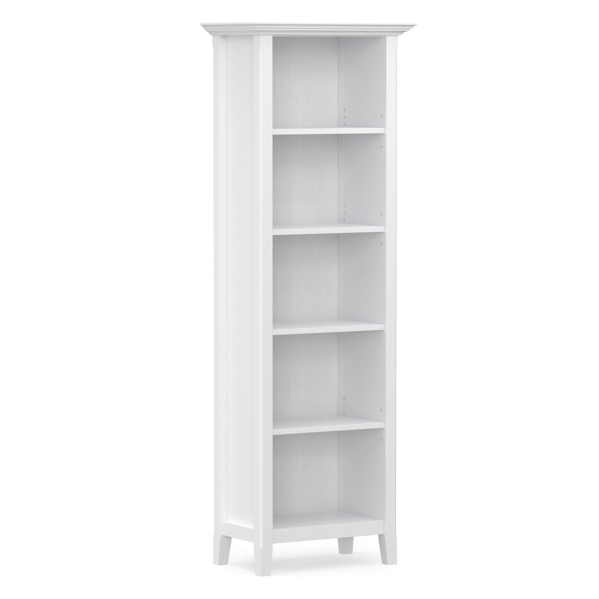 White | Amherst 24 inch 5 Shelf Bookcase
