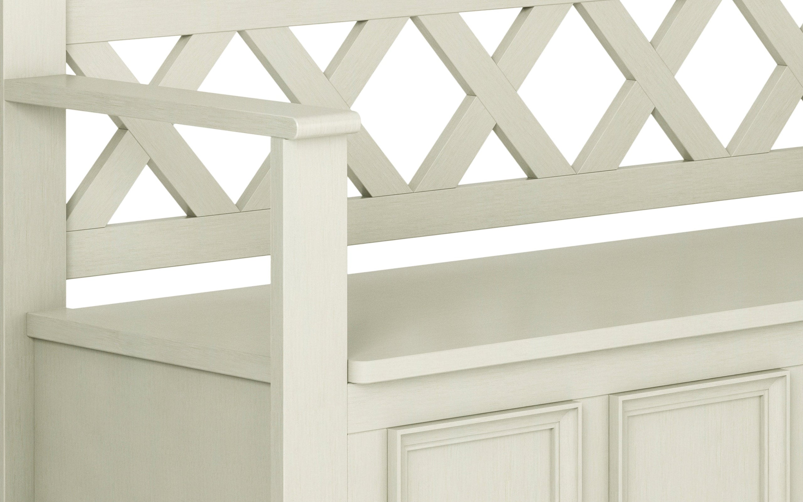Antique White | Amherst Entryway Bench