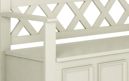 Antique White | Amherst Entryway Bench