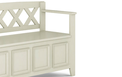 Antique White | Amherst Entryway Bench