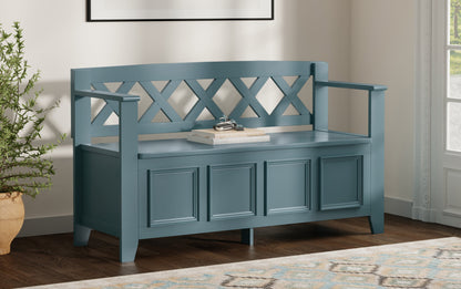 French Blue | Amherst Entryway Bench