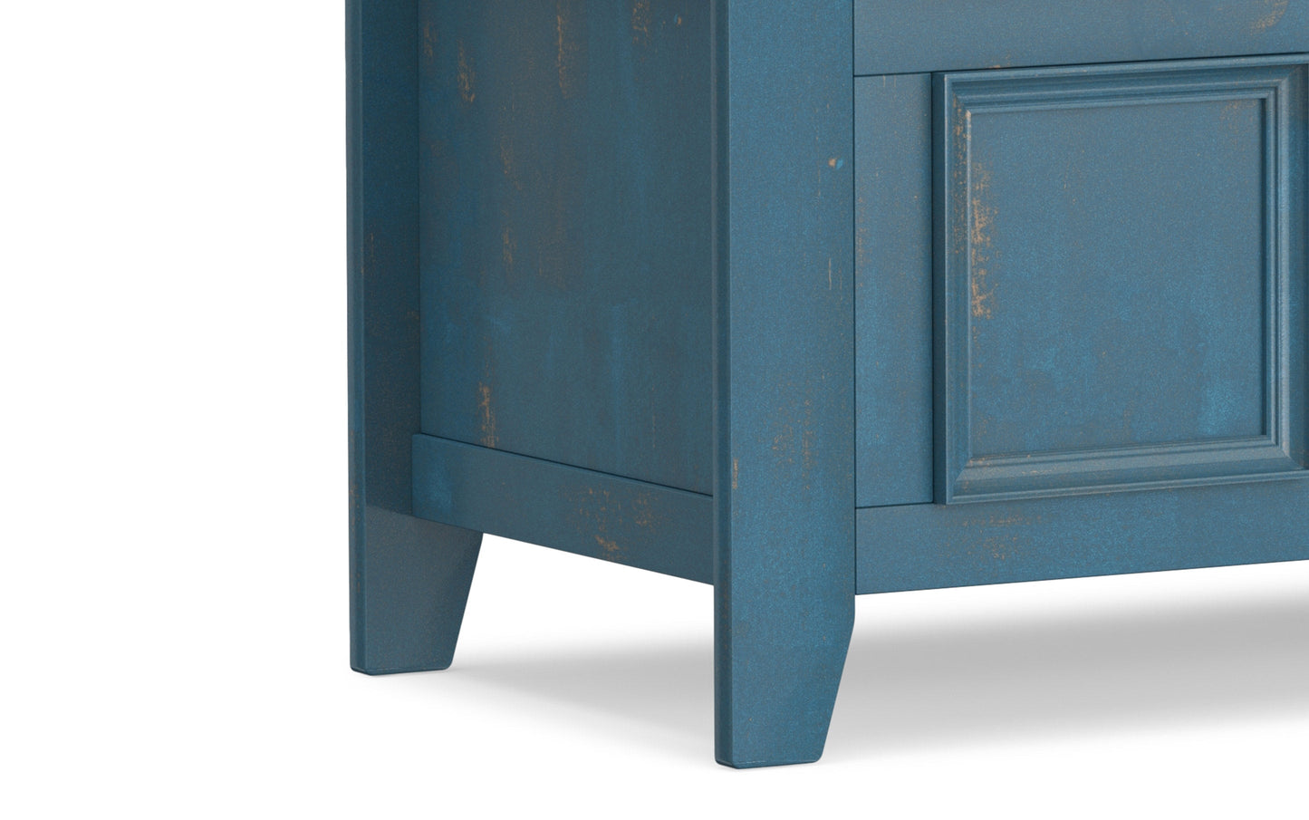 Distressed Coastal Blue | Amherst Entryway Bench