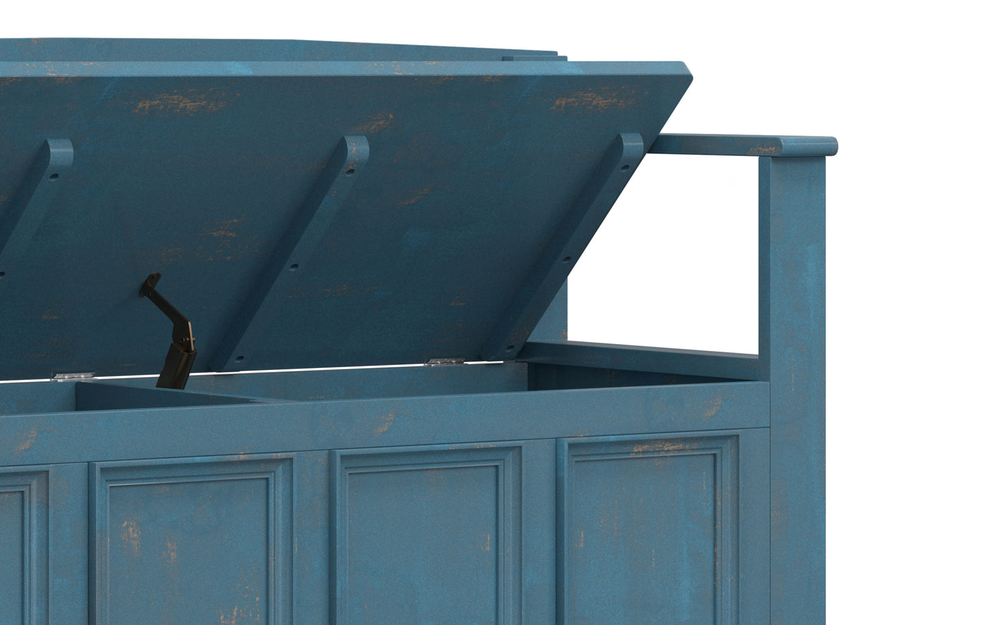 Distressed Coastal Blue | Amherst Entryway Bench