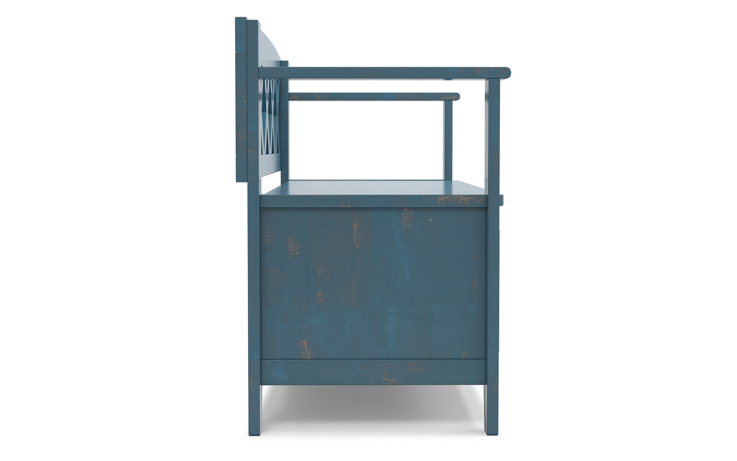 Distressed Coastal Blue | Amherst Entryway Bench