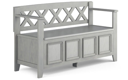 Fog Grey | Amherst Entryway Bench