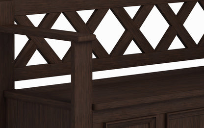 Farmhouse Brown | Amherst Entryway Bench