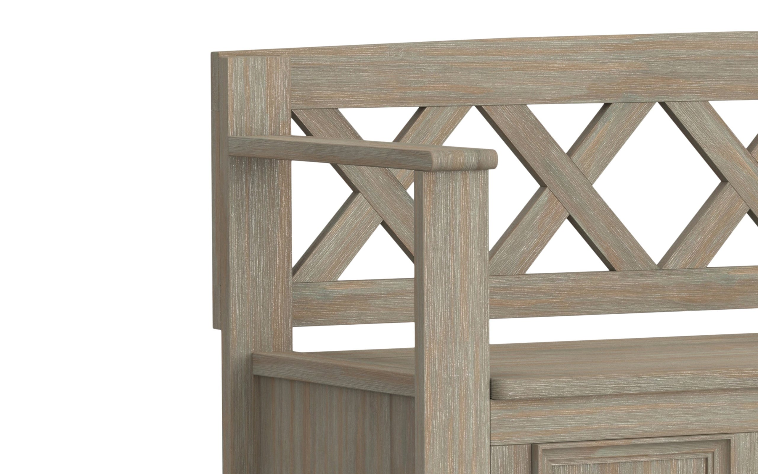 Distressed Grey | Amherst Entryway Bench