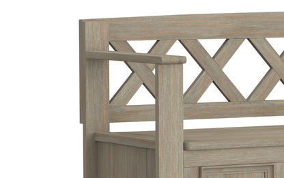 Distressed Grey | Amherst Entryway Bench