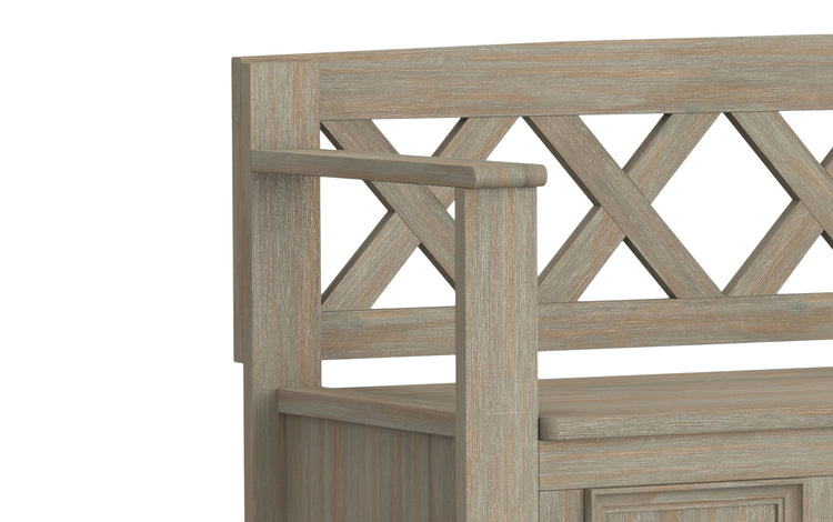 Distressed Grey | Amherst Entryway Bench