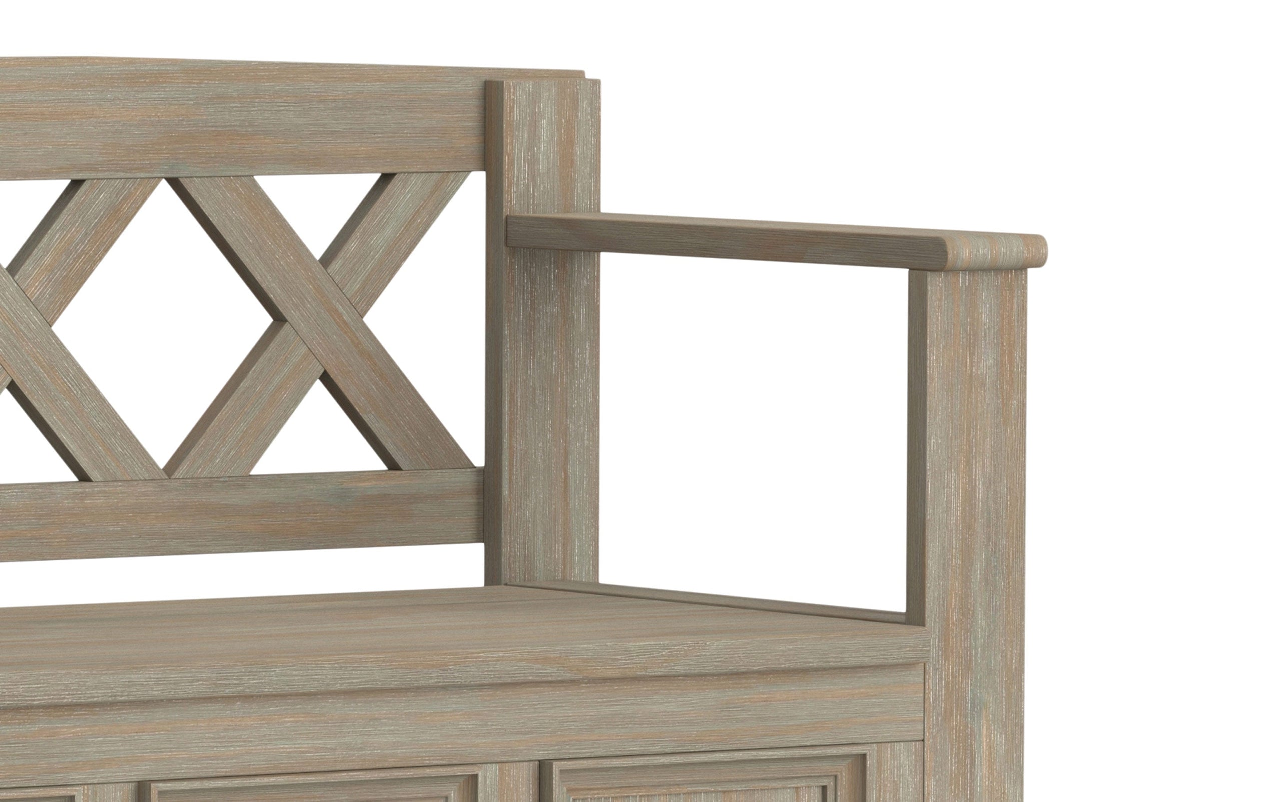 Distressed Grey | Amherst Entryway Bench