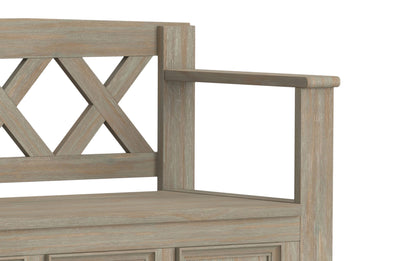 Distressed Grey | Amherst Entryway Bench