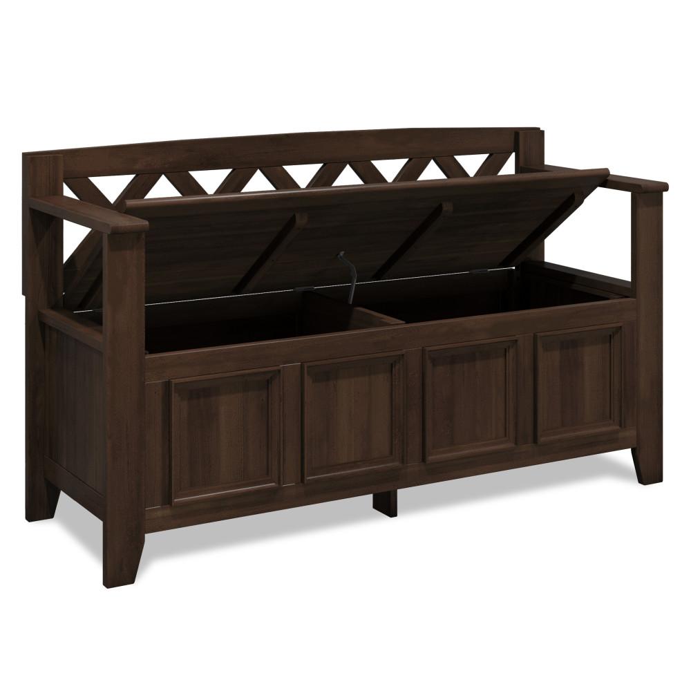 Natural Aged Brown | Amherst Entryway Bench