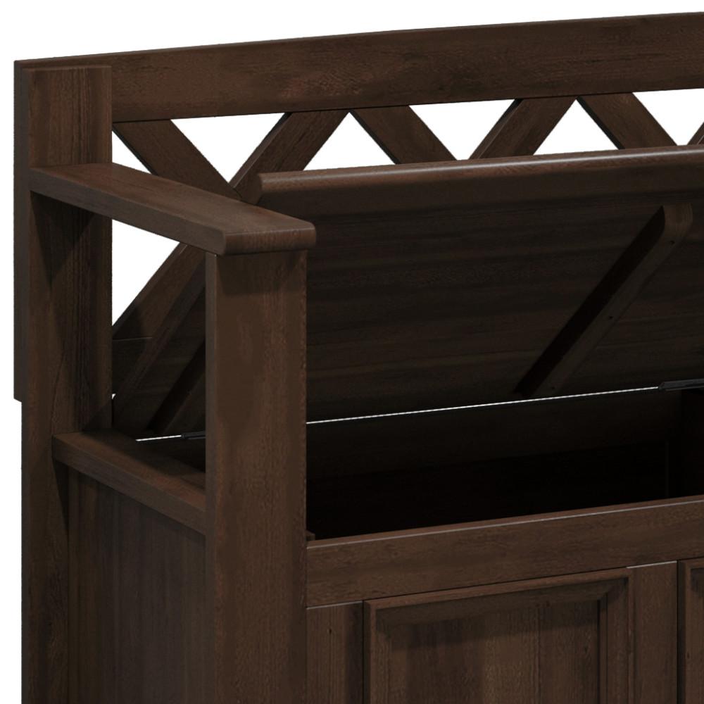 Natural Aged Brown | Amherst Entryway Bench