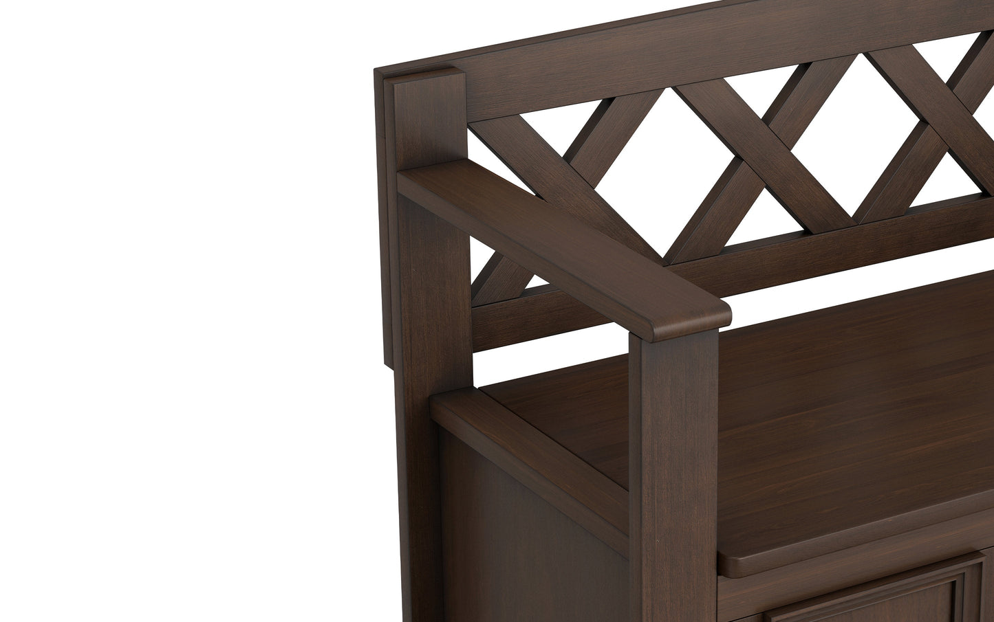 Natural Aged Brown | Amherst Entryway Storage Bench