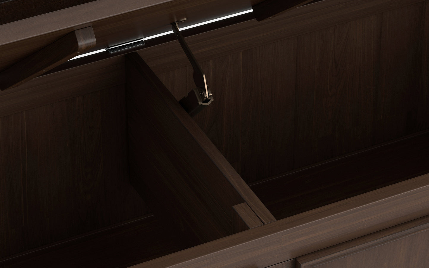 Natural Aged Brown | Amherst Entryway Storage Bench