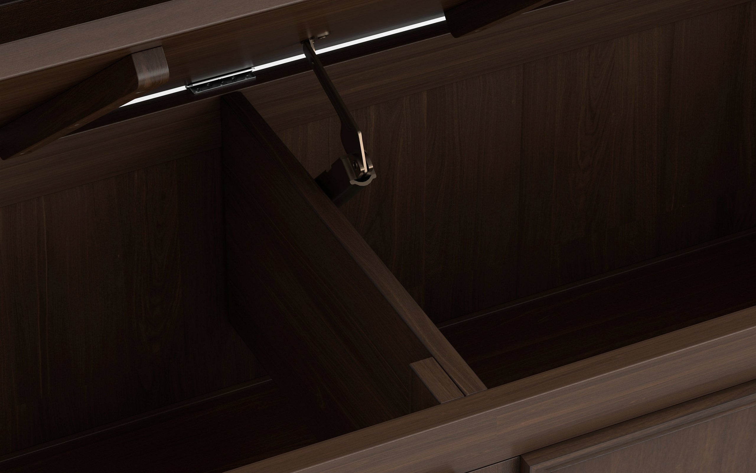 Natural Aged Brown | Amherst Entryway Storage Bench