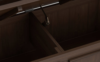 Natural Aged Brown | Amherst Entryway Storage Bench