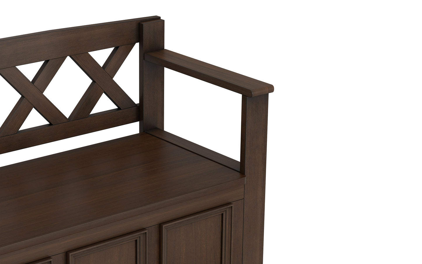 Natural Aged Brown | Amherst Entryway Storage Bench