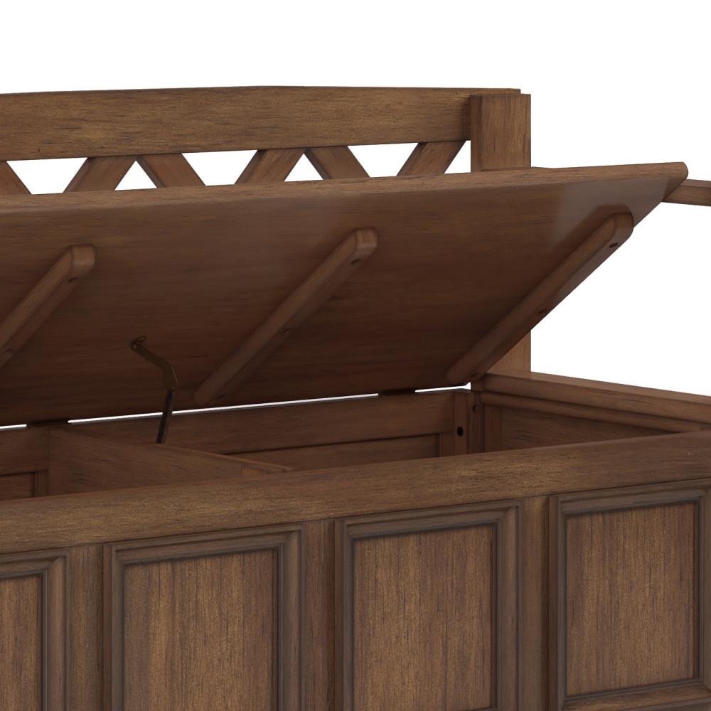 Rustic Natural Aged Brown | Amherst Entryway Bench