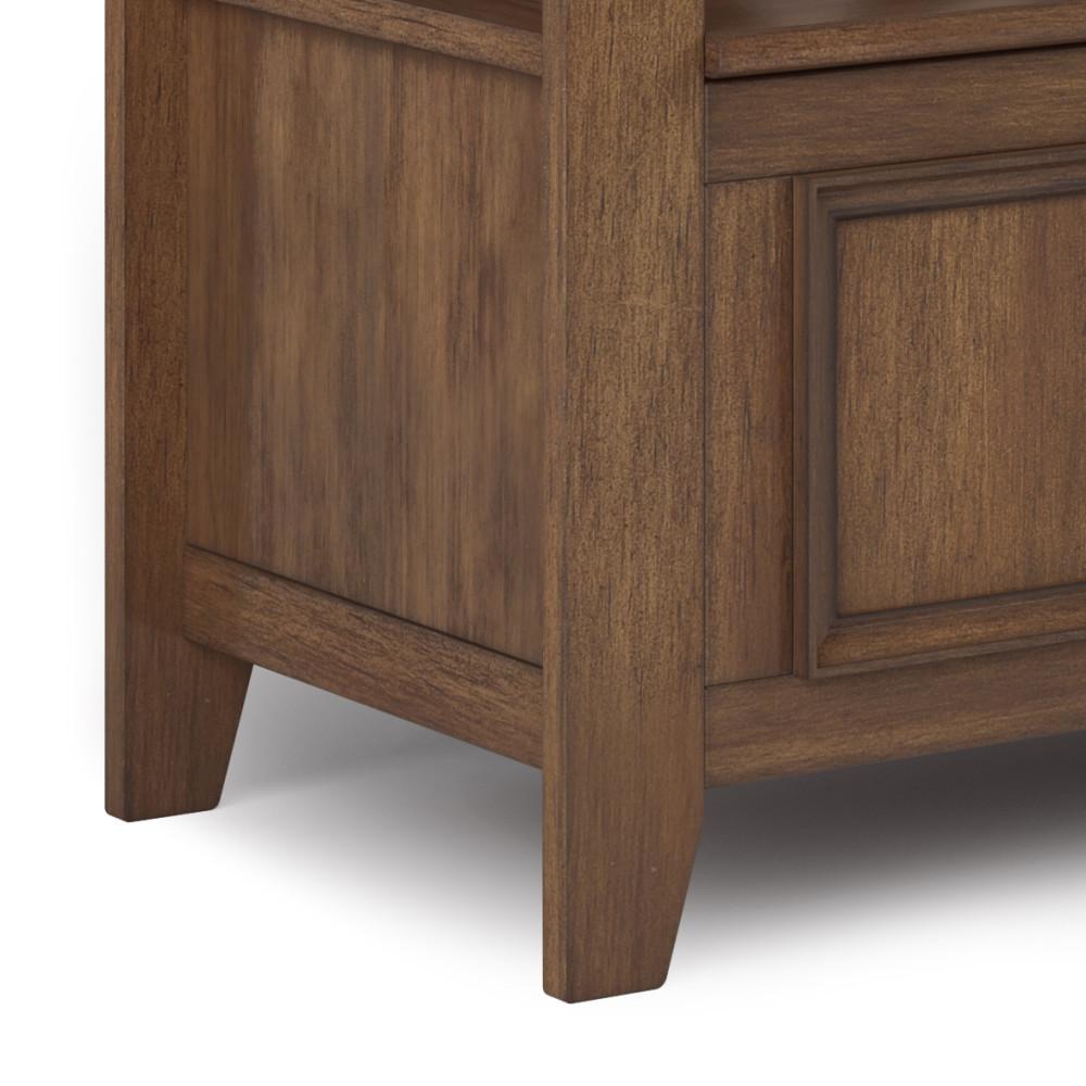 Rustic Natural Aged Brown | Amherst Entryway Bench