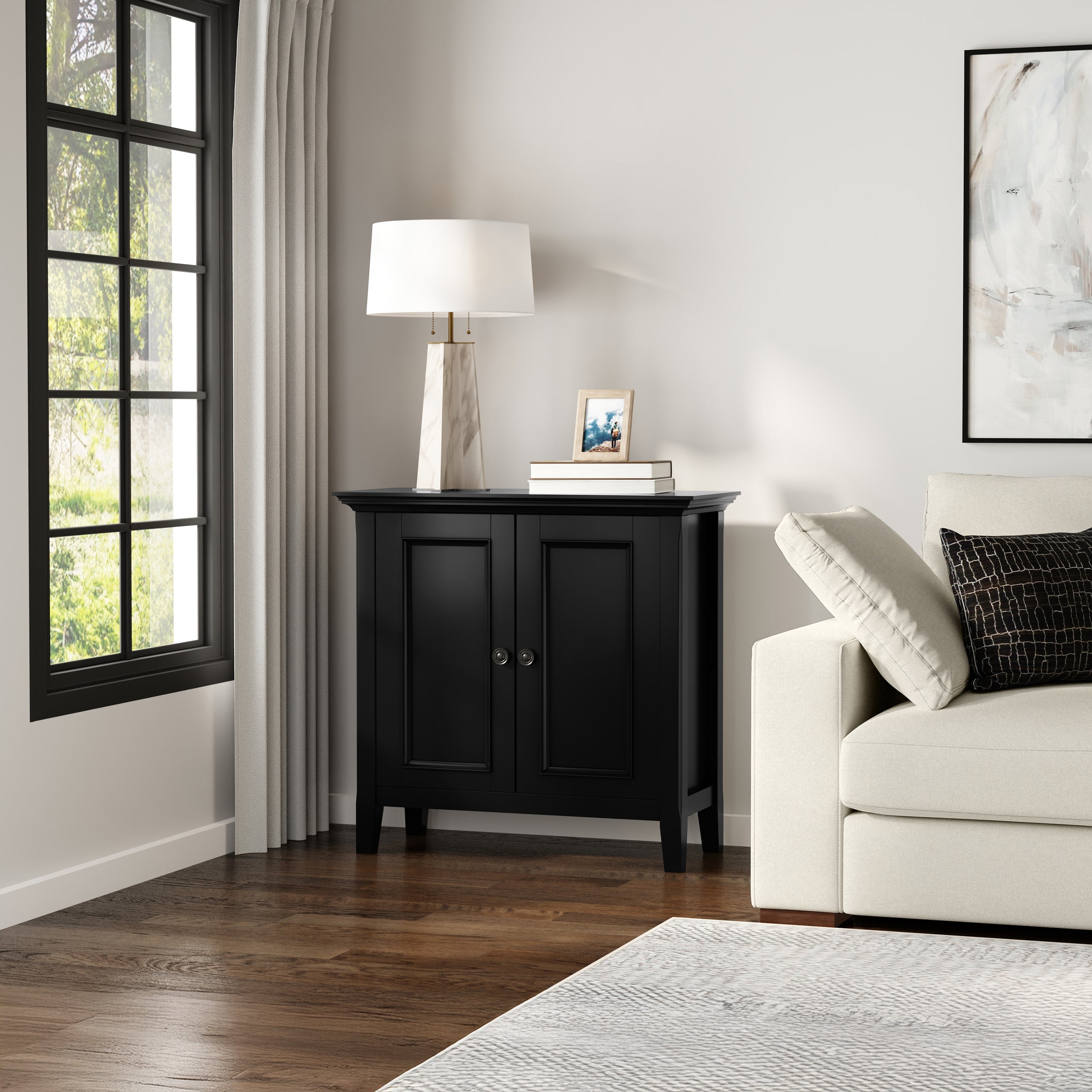 Black | Amherst Low Storage Cabinet