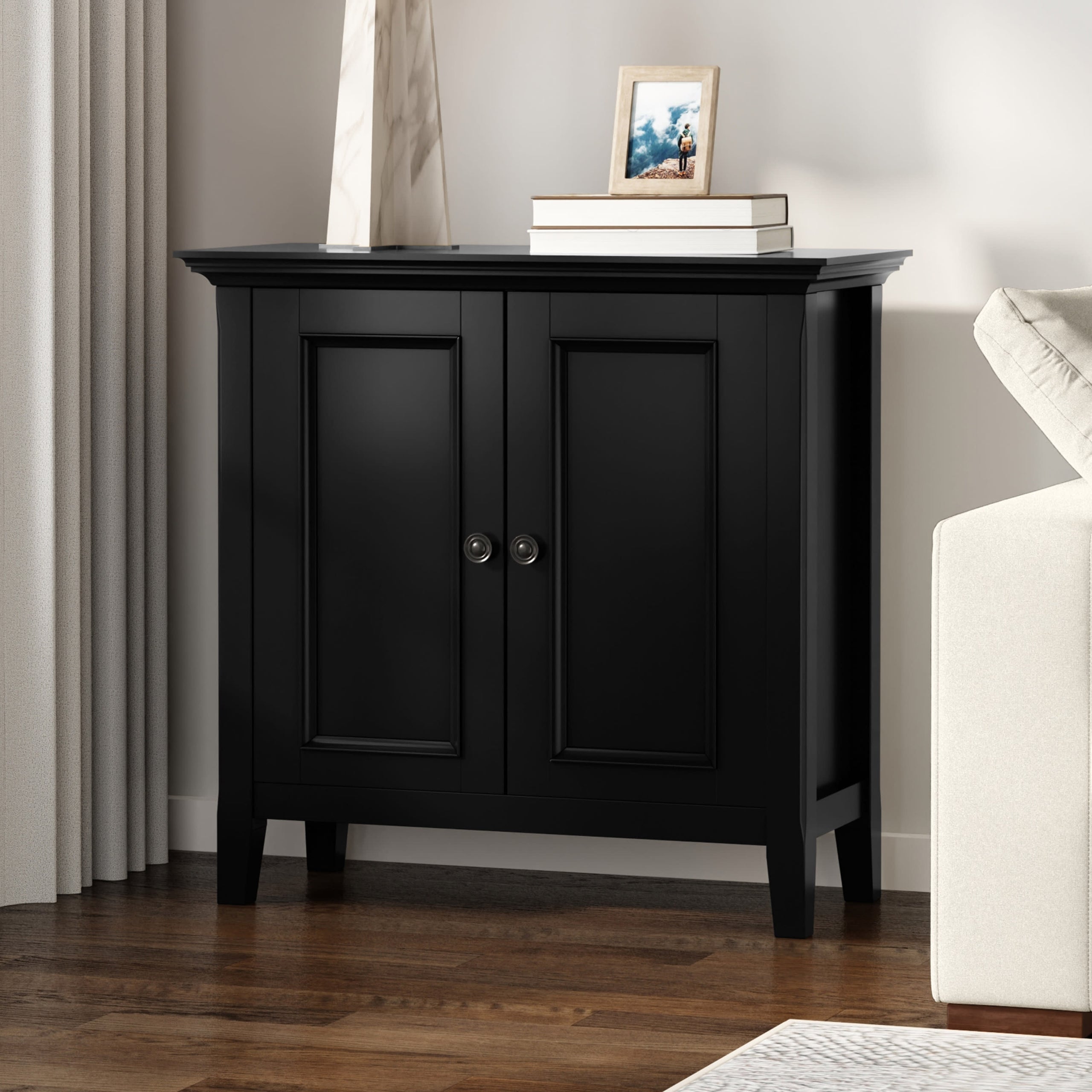 Black | Amherst Low Storage Cabinet