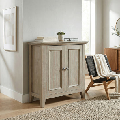 Distressed Grey | Amherst Low Storage Cabinet