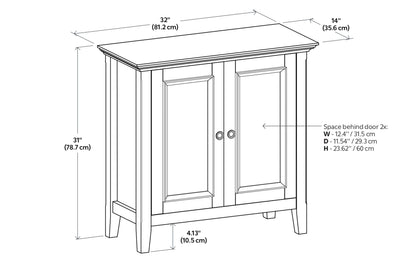 Light Golden Brown | Amherst Low Storage Cabinet