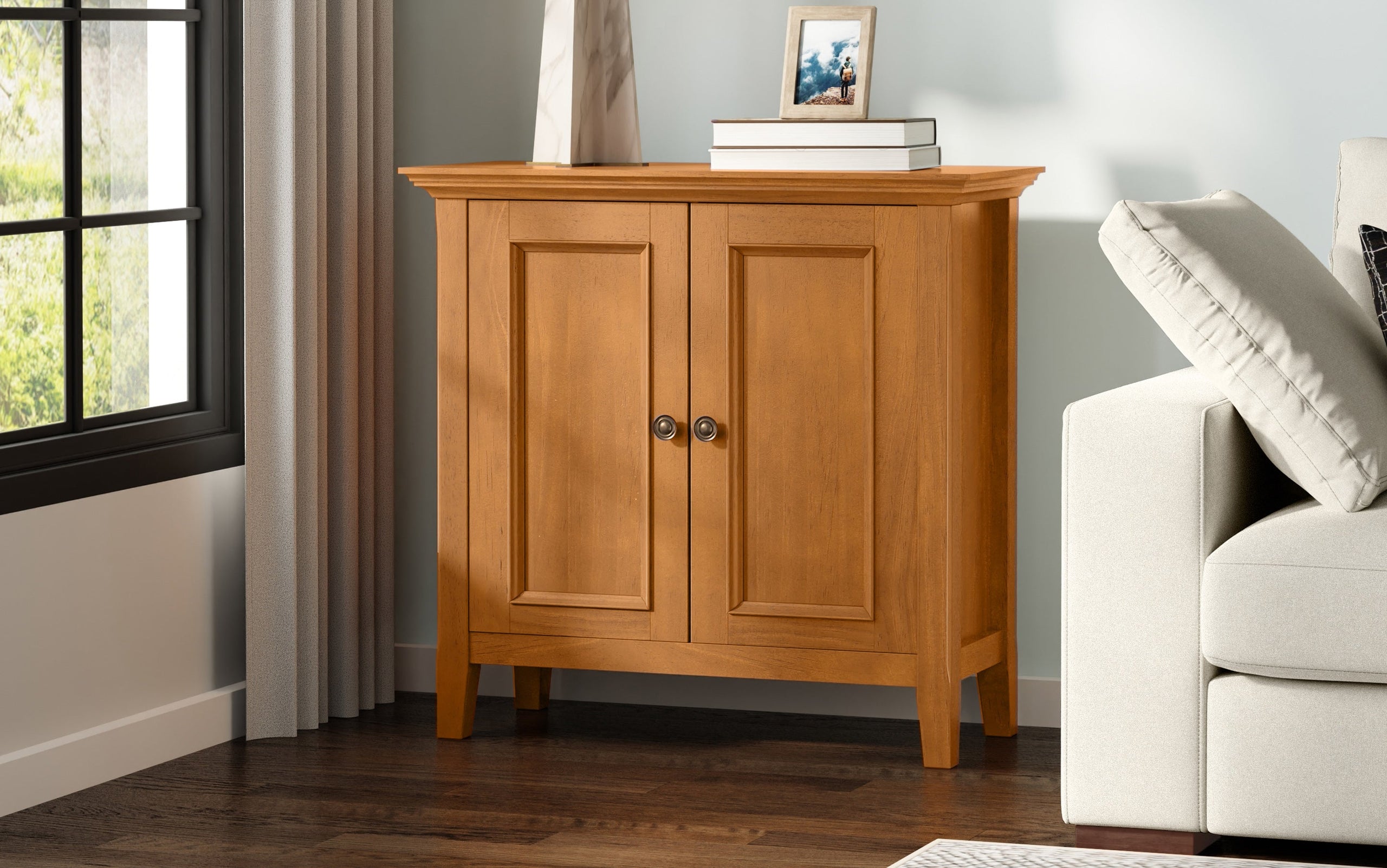 Light Golden Brown | Amherst Low Storage Cabinet